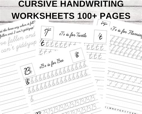 Printable Make Your Own Cursive Worksheet
