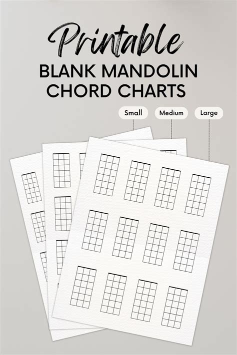 Printable Mandolin Chord Template