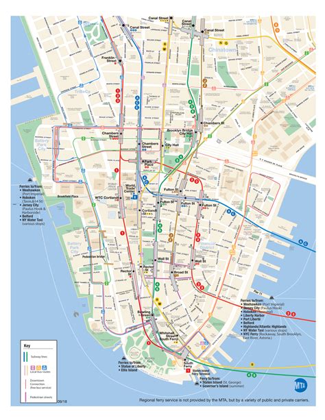 Printable Manhattan Subway Map Pdf