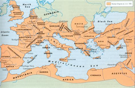 Printable Map Ancient Roman Empire