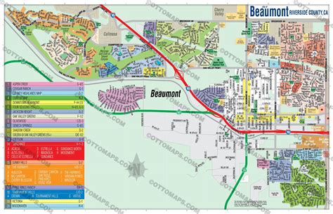 Printable Map Beaumont Ca