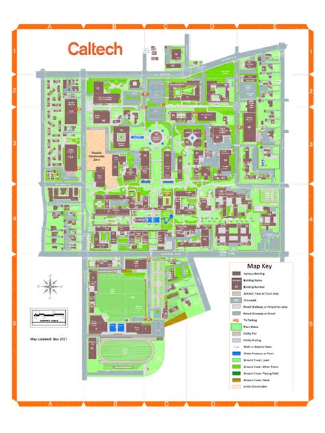 Printable Map Caltech Campus
