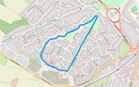Printable Map Darwin Park Lichfield