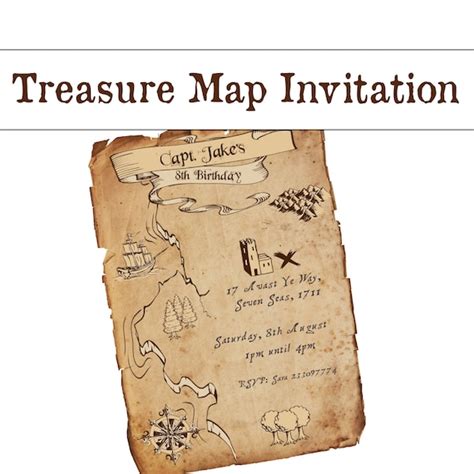 Printable Map For Invitations