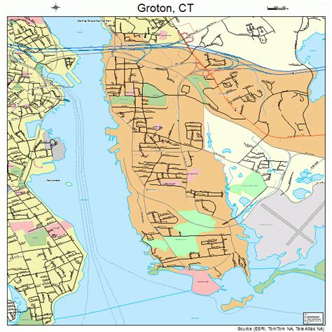 Printable Map Groton Ct
