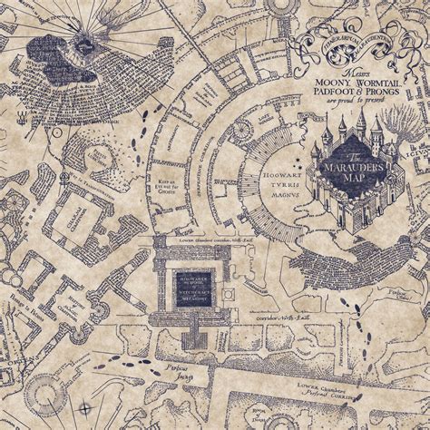 Printable Map Harry Potter