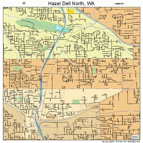 Printable Map Hazel Dell Washington