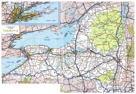 Printable Map New York State