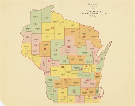 Printable Map Of Wi State Senate Districts