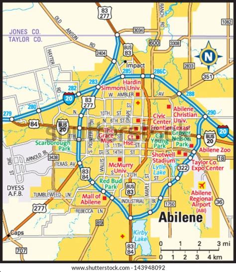 Printable Map Of Abilene Texas