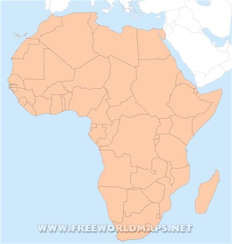 Printable Map Of Africa Pdf