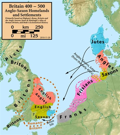 Printable Map Of Angles Saxons Jutes