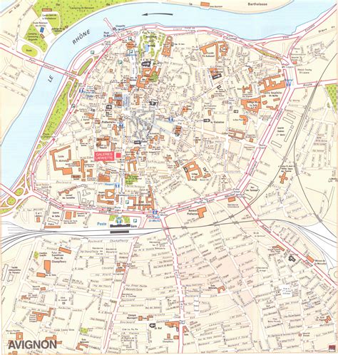 Printable Map Of Avignon France