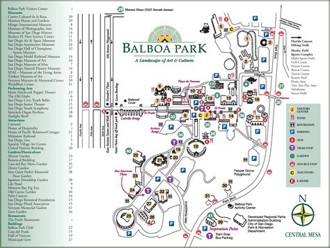 Printable Map Of Balboa Park