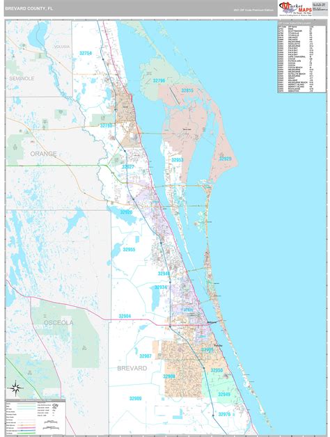Printable Map Of Brevard County Fl