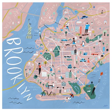Printable Map Of Brooklyn Boroughs
