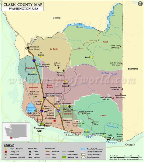 Printable Map Of Clark County