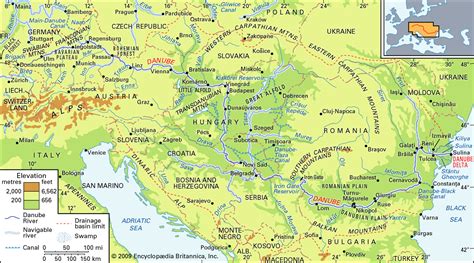 Printable Map Of Danube