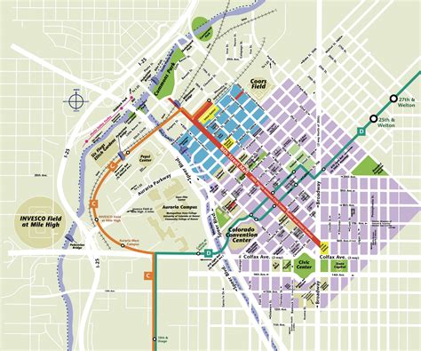 Printable Map Of Downtown Denver
