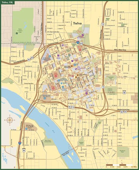 Printable Map Of Downtown Tulsa