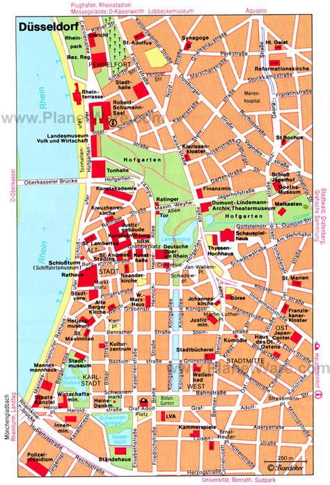 Printable Map Of Dusseldorf