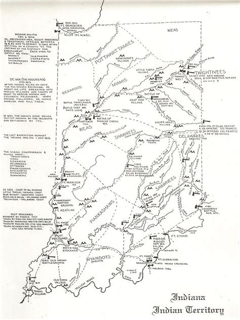 Printable Map Of Early Indiana