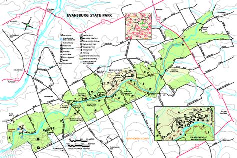 Printable Map Of Evansburg State Park