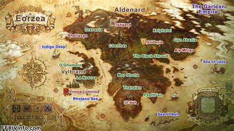 Printable Map Of Ffxiv
