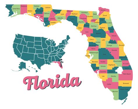 Printable Map Of Florida State