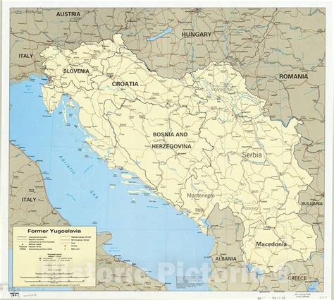 Printable Map Of Former Yugoslavia