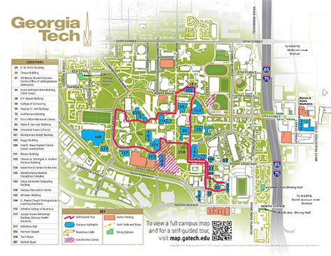 Printable Map Of Georgia Tech Campus