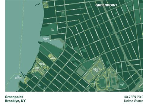 Printable Map Of Greenpoint Brooklyn