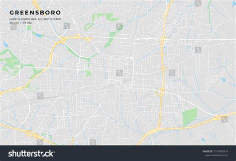 Printable Map Of Greensboro