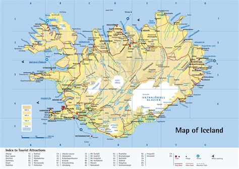Printable Map Of Iceland Hd