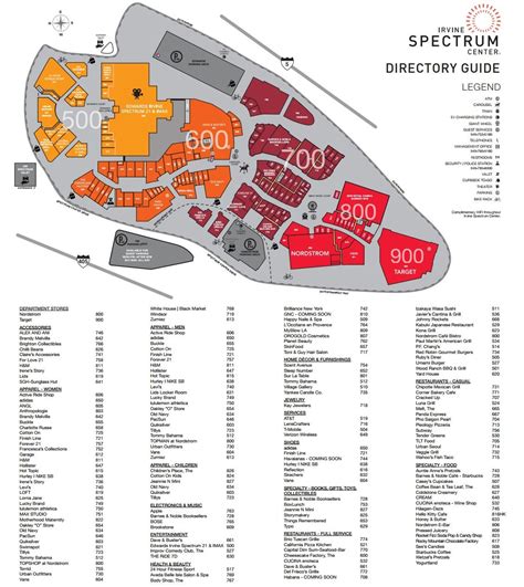 Printable Map Of Irvine Spectrum