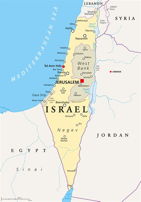 Printable Map Of Isreal