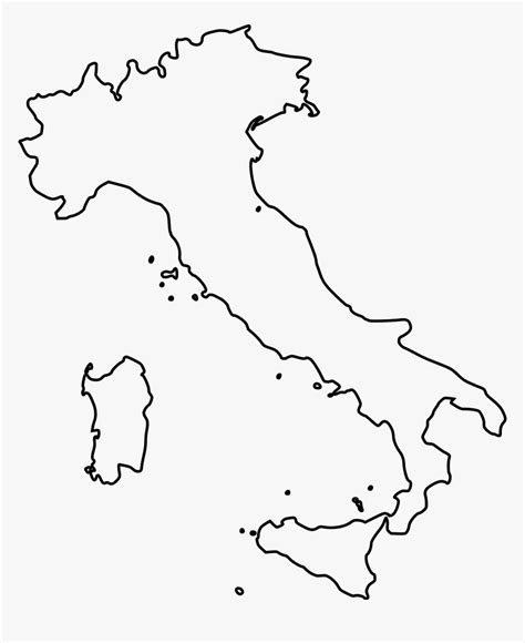 Printable Map Of Italy Blank