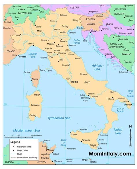 Printable Map Of Italy Pdf