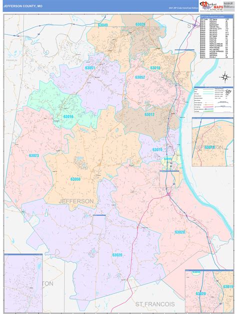 Printable Map Of Jefferson County Mo