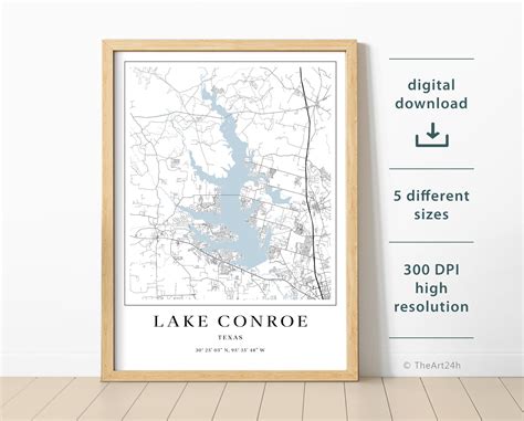 Printable Map Of Lake Conroe Forest