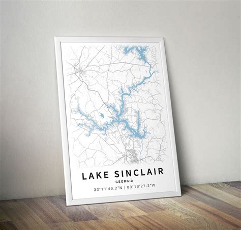 Printable Map Of Lake Sinclair