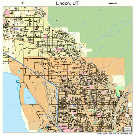 Printable Map Of Lindon Utah