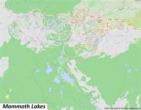 Printable Map Of Mammoth Lakes Ca