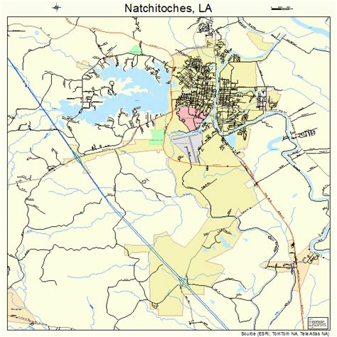 Printable Map Of Natchitoches La