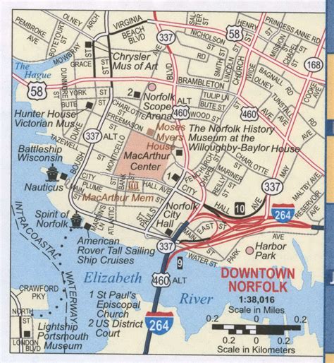Printable Map Of Norfolk Va