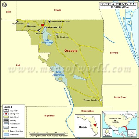 Printable Map Of Osceola County