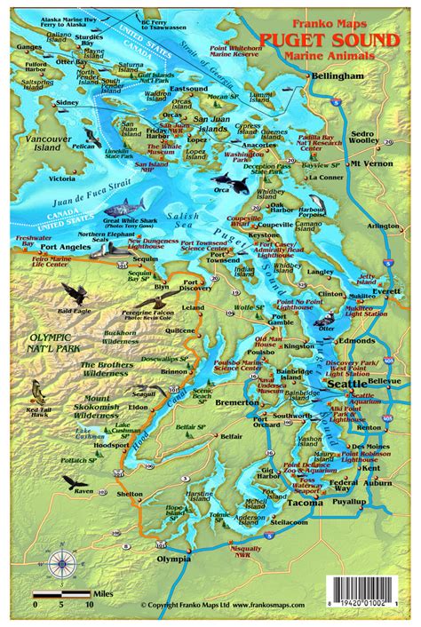 Printable Map Of Puget Sound