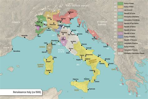 Printable Map Of Renaissance Map
