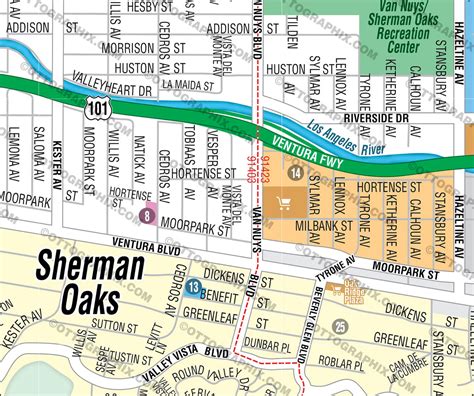 Printable Map Of Sherman Oaks