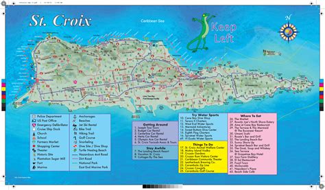 Printable Map Of St. Croix Usvi